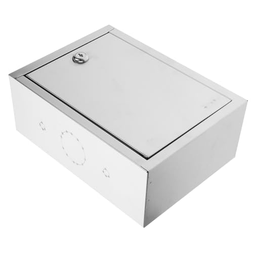 ifundom Wandmontierte Milchbox mit Schloss Mehrzweck Milchbehälter für Außenbereich für Zuhause oder Installieren Verwenden mit Elegantem Design von ifundom