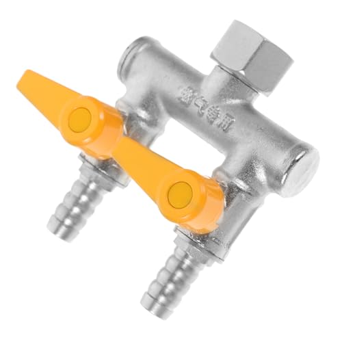 ifundom Wege Schlauchverteiler Kupfer mit Absperrventilen Außengewinde Gartenschlauch Wasserverteiler für Außenwasserhahn Robuster Anschluss mit Hoher Druckbeständigkeit und Dichtem Sitz ifundom Wege Schlauchverteiler Kupfer mit Absperrventilen Außengewinde Gartenschlauch Wasserverteiler für Außenwasserhahn Robuster Anschluss mit Hoher Druckbeständigkeit und Dichtem Sitz von ifundom