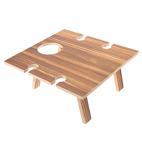 ifundom Weintisch aus Holz am Strand Falten Essen faltbar im Freien tragbarer Weintisch Faltpicknicktisch Getränketisch aus Holz Gartenmöbel Weinregale hölzern Coffee ifundom Weintisch aus Holz am Strand Falten Essen faltbar im Freien tragbarer Weintisch Faltpicknicktisch Getränketisch aus Holz Gartenmöbel Weinregale hölzern Coffee von ifundom