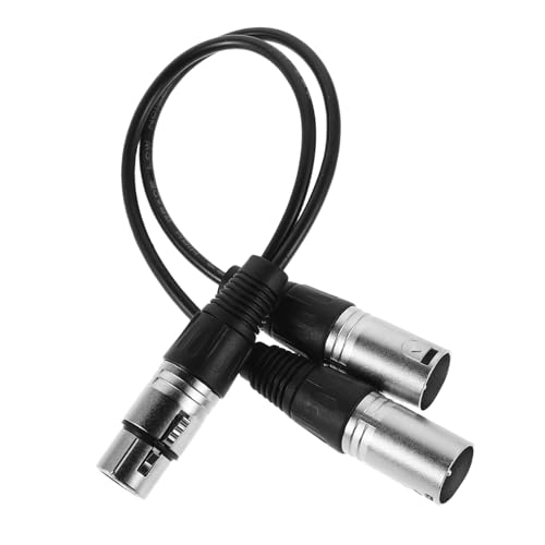 ifundom Xlr Splitterkabel Balanciertes Mikrofonkabel mit Pin Anschlüssen Weiblich zu Männlich Y Splitter für Studio und Live Performances Effiziente Signalübertragung ohne Störungen von ifundom