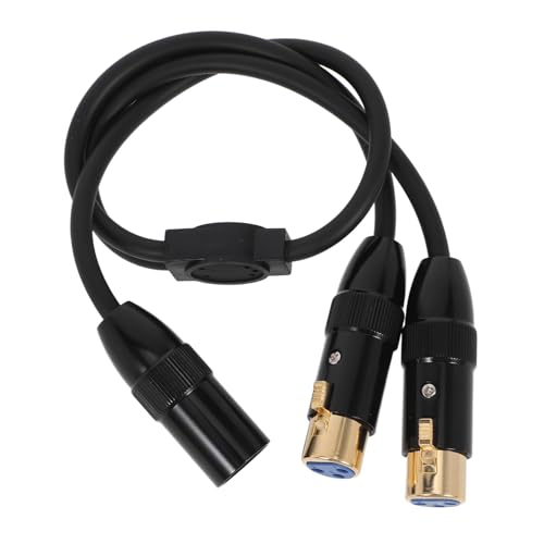 ifundom Xlr Splitterkabel Xlr Stecker Auf Dual Buchse 3 Poliges Patch Y Kabel Symmetrisches Mikrofon Splitterkabel Audioadapter Für Audioanwendungen von ifundom
