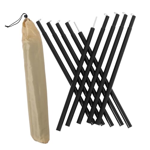 ifundom Zeltstützstangen Teleskopstangen für Camping Wandern und Outdoor Aktivitäten Robuste Eisenstützen mit Tragetasche für Zuverlässige Unterstützung und Großzügigen ifundom Zeltstützstangen Teleskopstangen für Camping Wandern und Outdoor Aktivitäten Robuste Eisenstützen mit Tragetasche für Zuverlässige Unterstützung und Großzügigen von ifundom
