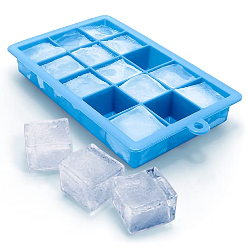 igadgitz Home U6617 Silikon Eiswürfelform 15 Stück Eiswürfel Eiswürfelschale - 1 Pack von igadgitz home