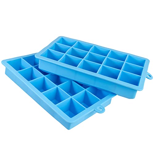 igadgitz Home U6674-KIT Silikon Eiswürfelform 15 Stück Eiswürfel Eiswürfelschale - 2 Pack von igadgitz home