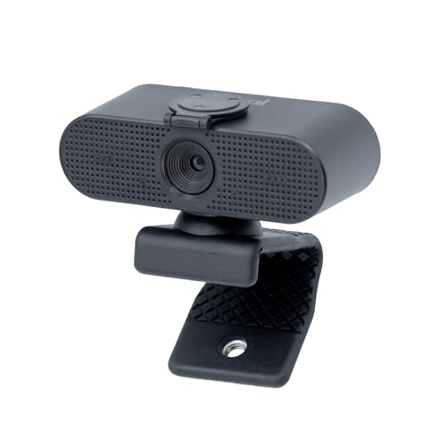 iggual – Full HD 1080p Webcam mit integriertem Mikrofon, USB-PC-Kamera mit Objektivabdeckung und Flexibler Halterung, kompatibel mit Stativ – ideal für Videoanrufe und Streaming von iggual