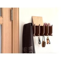 Walnussholz Holz Accessoire Moderner Posthalter & Schlüsselhalter Mit Garderobenhaken Walnussholz Holz Accessoire Moderner Posthalter & Schlüsselhalter Mit Garderobenhaken von ighomedecorstore