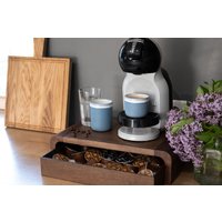 Moderne Kaffeekapsel Teebeutelhalter Farbe Nussbaum Kaffeemaschinenständer Kaffeebar Nespressoständer Kaffeepadschublade Küchenarbeitsplatte von ighomedecorstore