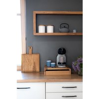 Moderne Kaffeekapsel Teebeutelhalter Massivholz Kaffeemaschinenständer Kaffeebar Nespressoständer Kaffeepadschublade Küchenarbeitsplatte von ighomedecorstore