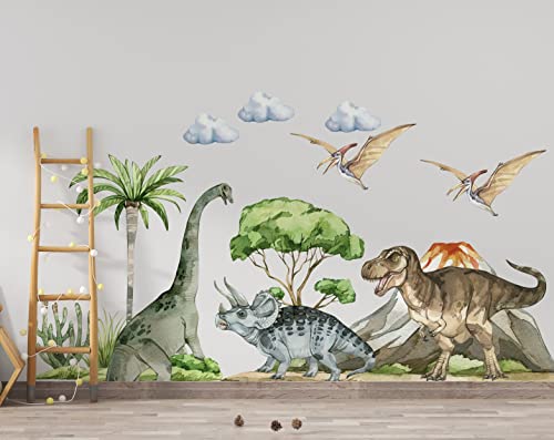 wandtattoo dinosaurier, Igibee wandtattoos, wandtattoos dino, wandsticker junge, Dinosaurier Wandtattoo für Kinderzimmer, Dinosaurier-Aufkleber, Dinosaurier-Wandkunst von igibee