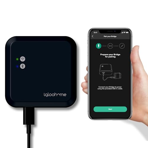 igloohome Wi-fi Bridge | Intelligente Zugangskontrolle | WLAN Bridge für igloohome Vorhängeschloss | Remote Öffnen und Schließen | Bluetooth | WLAN Verbindung igloohome Wi-fi Bridge | Intelligente Zugangskontrolle | WLAN Bridge für igloohome Vorhängeschloss | Remote Öffnen und Schließen | Bluetooth | WLAN Verbindung von igloohome