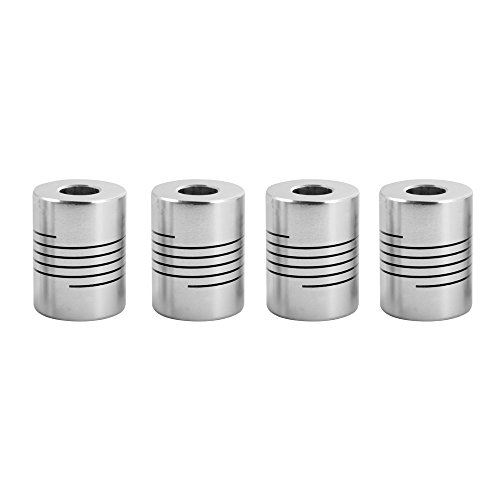 4pcs Shaft Coupler Flexible Couplings 5mm to 8mm NEMA 17 Shaft, 18mm Dia x 25mm Length for RepRap 3D Printer or CNC Machine von igo3D