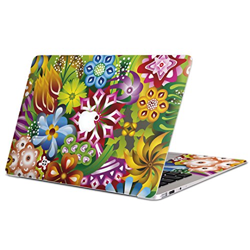igsticker Ultradünne Premium-Schutzfolie für MacBook Air 2008-2017 (Modell A1369/A1466) 000526 Blumendschungel von igsticker