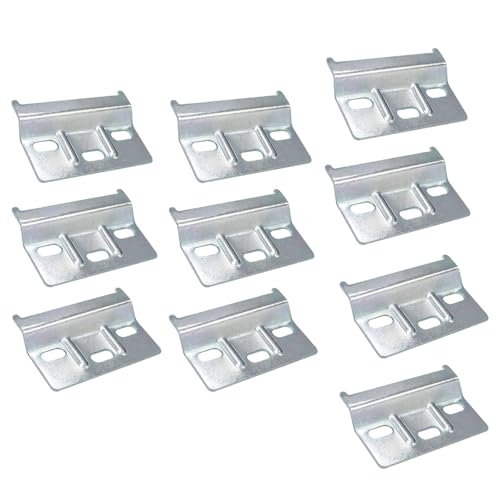 10 PCS Trägerplatte Metall Trägerplatte Schrankaufhänger Schrankaufhängeschiene 60 mm Stahl verzinkt Wand-Befestigung für Hänge-Schränke von iguTrail