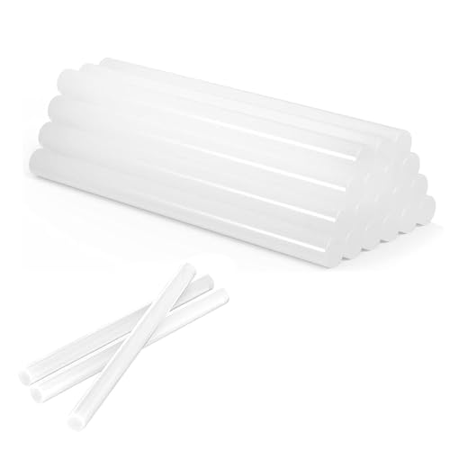 20 Stück Heißklebesticks 7mm x 150mm, Klebesticks, Heißklebestifte Schnelltrocknend, Transparente Heißkleber Sticks für Klebepistolen Heißklebepistole Sticks zum DIY und Reparieren, Ø7 x 150 mm von iguTrail