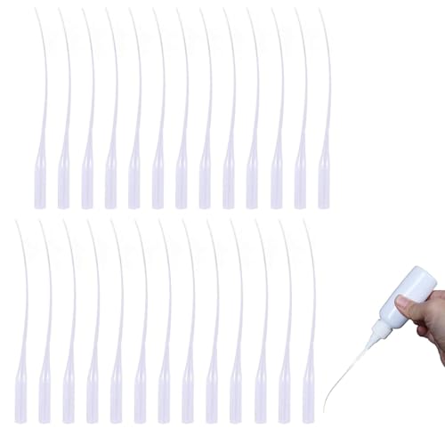 300 Stk Klebespitzen, Kleber Mikrospitzen, Kleber Micro Tips, Kunststoff Kleber Extender Applikator, Kunststoffkleber Flaschenspitzen Pipette Tropfer Tips für Labordosieren Klebespender von iguTrail
