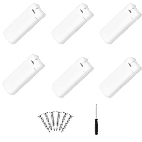 6 Stück Spannschuhe für Verspannte Plissees, Plissee Ersatzteile, Plissee Halterung, Klemmträger Plissee für Klebeträger und Front Klebeplatten 6 Stück Spannschuhe für Verspannte Plissees, Plissee Ersatzteile, Plissee Halterung, Klemmträger Plissee für Klebeträger und Front Klebeplatten von iguTrail