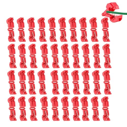 Anschlussklemmen für Mähroboter Begrenzungskabel Ladestation | 40 Stück | T-Abzweigverbinder Abzweigklemmen Stromdieb | Kompatibel mit Gardena, Husqvarna, Yard Force | Rot Anschlussklemmen für Mähroboter Begrenzungskabel Ladestation | 40 Stück | T-Abzweigverbinder Abzweigklemmen Stromdieb | Kompatibel mit Gardena, Husqvarna, Yard Force | Rot von iguTrail