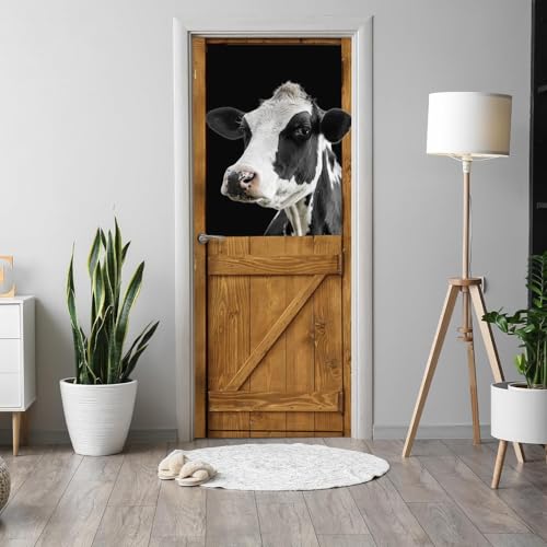 Selbstklebend Türbekleben Kühe Auf Dem Bauernhof Türtapete 88x200 cm, TürPoster Kühe Auf Dem Bauernhof Türbilder 3D Türaufkleber Dekoration Poster Tapete Türfolie, Wandtattoo Tür Tapeten m4070 Selbstklebend Türbekleben Kühe Auf Dem Bauernhof Türtapete 88x200 cm, TürPoster Kühe Auf Dem Bauernhof Türbilder 3D Türaufkleber Dekoration Poster Tapete Türfolie, Wandtattoo Tür Tapeten m4070 von igyhuij