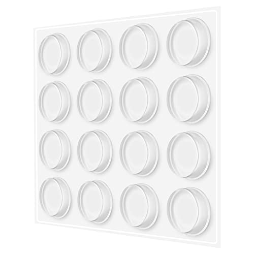 Türpuffer Transparent, ihaspoko 20x5 mmTürstopper Wand selbstklebend, Elastikpuffer transparent selbstklebend für Bad, Glasflächen, Wände, Gummistopper, Klebepunkte transparent (16 Stück) von ihaspoko