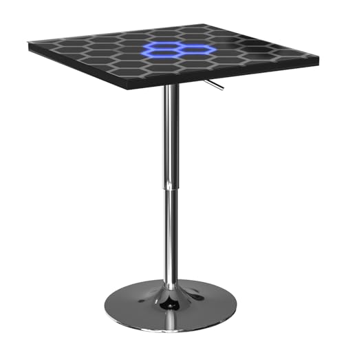 ihomemore Interaktiver Sinnestisch Cocktailtisch Home Bar Tisch Leuchtende Tischplatte für Bar Wohnzimmer Familie Versammlung Party Outdoor Spiele von ihomemore