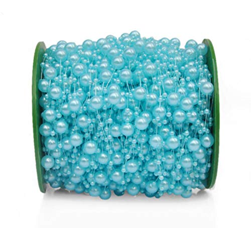 Partong Perlengirlande,60m Perlenkette 1 Rolle Perlenband Dekogirlande Tischdeko Perlenschnur für DIY Hochzeit Brautstraus Party Dekoration,Blau Partong Perlengirlande,60m Perlenkette 1 Rolle Perlenband Dekogirlande Tischdeko Perlenschnur für DIY Hochzeit Brautstraus Party Dekoration,Blau von ihreesy