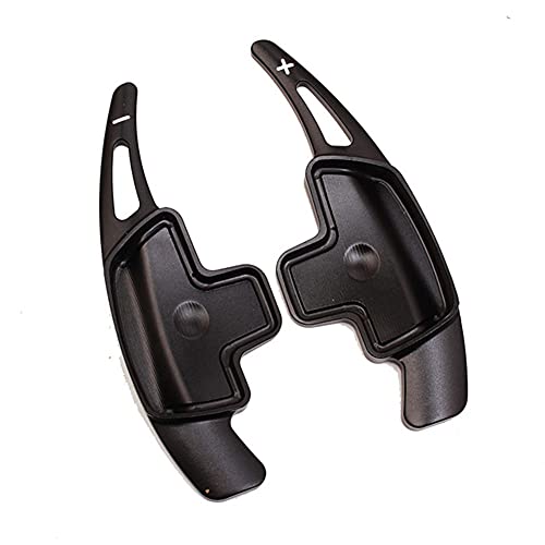 ihreesy 1 paar Aluminium Shift Paddle,Schaltwippen Verlängerung Shifter Extension Selbstklebende Lenkrad Schaltwippen Kompatibel für A Klasse B Klasse C Klasse CLA CLS E Klasse G Klasse,Schwarz von ihreesy