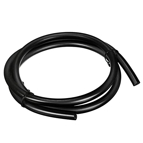 ihreesy 1m Motorrad Kraftstoffleitung Ölschlauch,5mm ID 8mm OD Universal Benzinschlauch Kraftstoffgasleitung Gummi Kraftstoffleitung Rohr Gasölschlauch Kraftstoffschlauch,Schwarz von ihreesy