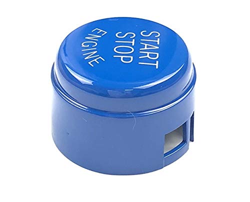ihreesy Auto Start Stop Schalter Taste Motorschalter Dekor Zündknopf Abdeckung Kompatibel für F-Chassis 1-7 Serie F20 F21 F22 F23 F30 F31 F32 F33 F10 F11 F12 F13 F01 F02 2009-2016,Blau von ihreesy