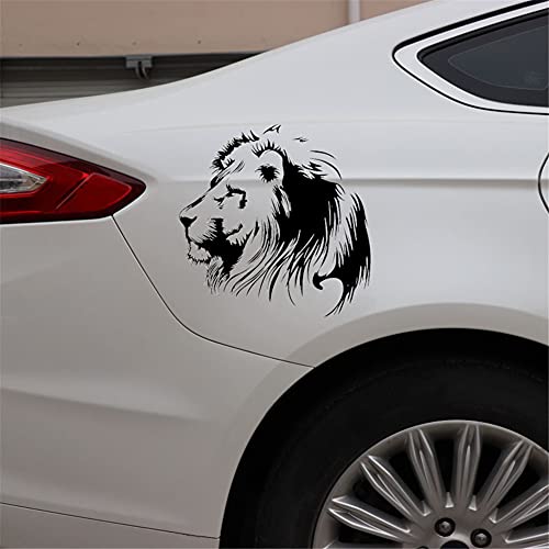 ihreesy Autoaufkleber Selbstklebende,3D Löwe Auto Aufkleber Lustige Dekor Fensteraufkleber Anime Lustig Tier Aufkleber Dekoration Persönlichkeit DIY Sticker,Schwarz von ihreesy