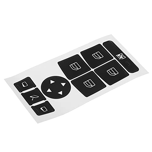 ihreesy Fensterheberschalter Aufkleber, Auto Innentür Armlehne Fensterschalter Aufkleber Hebeschalter Dekorationsabdeckung Power Master Fensterschalter Aufkleber Ersatz kompatibel für 2007–2014 von ihreesy