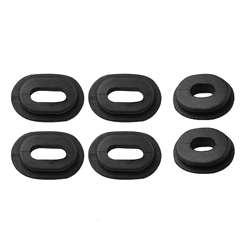 ihreesy Motorrad Gummitüllen Seitenabdeckung Ösen, kompatibel für CG/ZJ125 GS/GN125 Motorrad Gummi Seitenschutz Gummidichtung 24mm Runde/35mm Ovale Motorrad-Unterlegscheiben von ihreesy