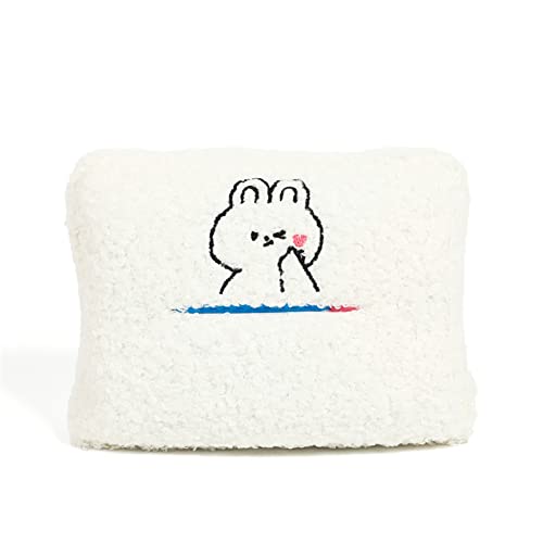 ihreesy Plüsch Auto Tissue Halter,Lammwolle Auto Taschentuchbox Hängen Taschentuchspender Kreativ Serviettenbox Auto Taschentuchbox Halter Papiertuchspender Hängen Papierhalter,Hase #C von ihreesy