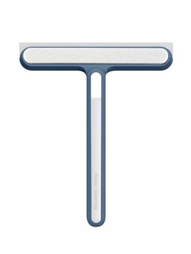 iiniim Multifunktionale Fensterreinigungsbürste - Doppelseitige Scheibenwischer Glas Fensterfugenbürste Blau One Size von iiniim