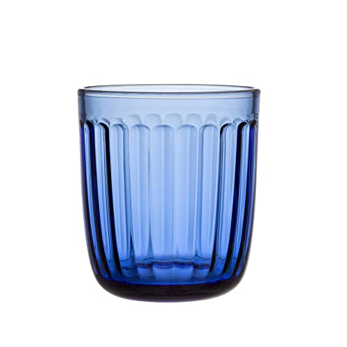 Iittala Raami Trinkgläser 2er Set Spülmaschinenfest in der Farbe Ultramarineblau, 260ml, 1067423 von Iittala