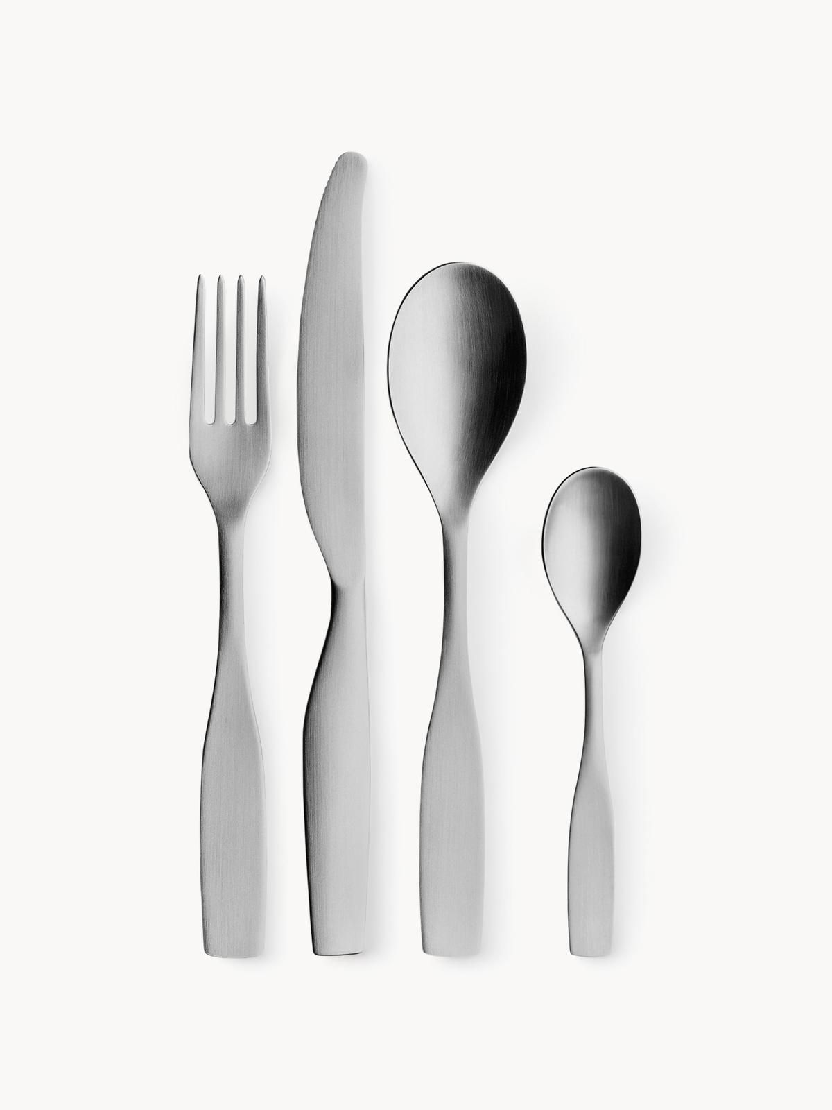 Matt gebürstetes Besteck-Set Citterio, 4 Personen (16-tlg.) von iittala