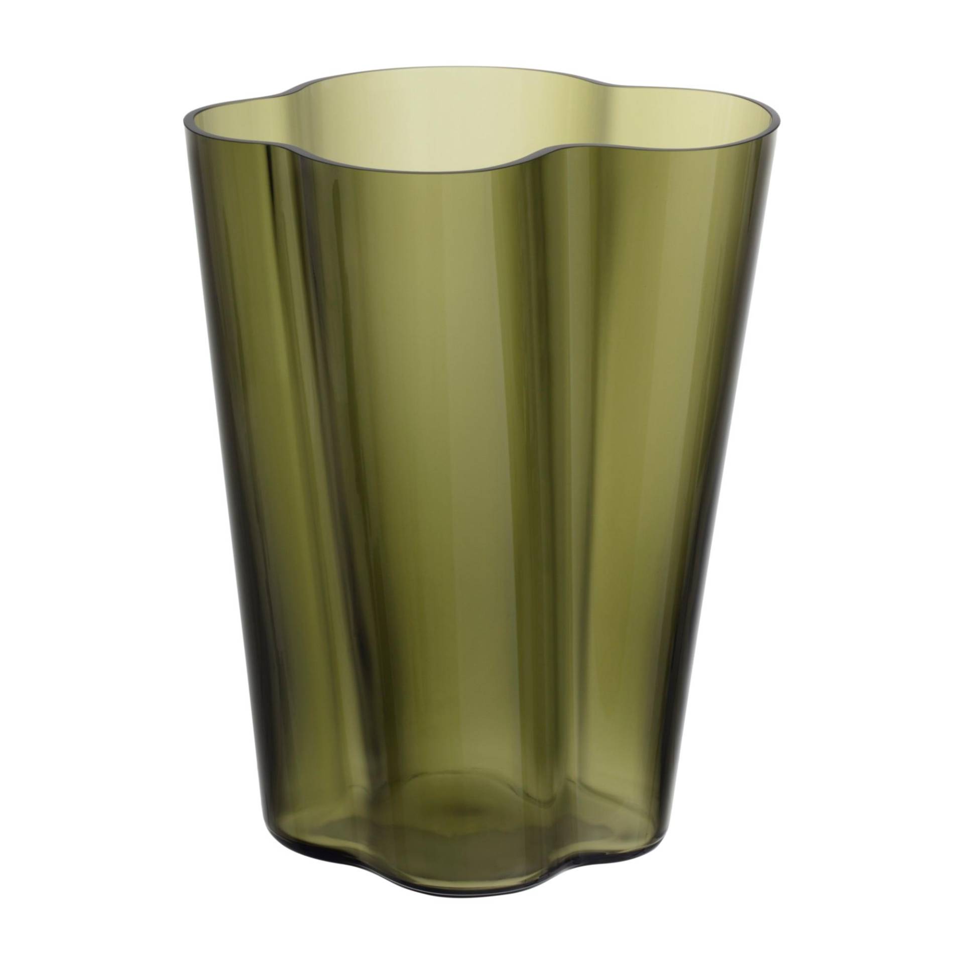 iittala - Alvar Aalto Vase 270mm - moosgrün/LxH 21,4x27cm/Handwäsche von iittala