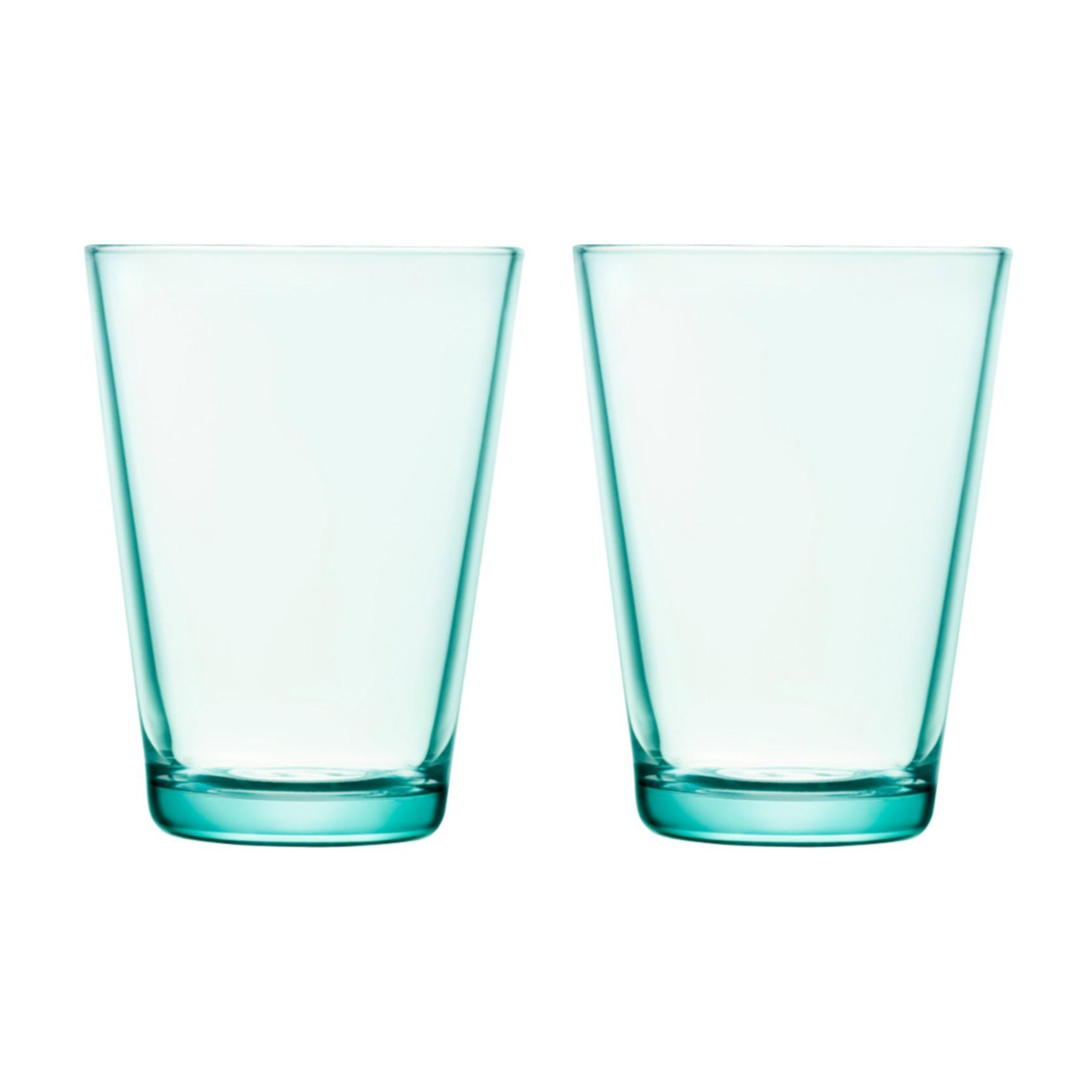 iittala - Kartio Longdrink Glas 2er Set 40cl - wassergrün/H 12cm/0,4L von iittala