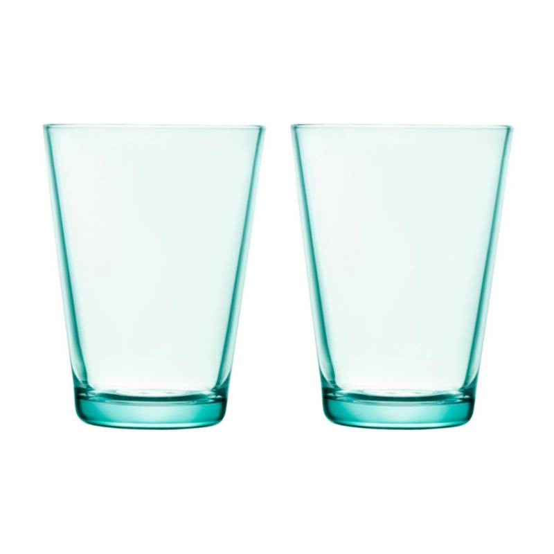 iittala - Kartio Longdrink Glas 2er Set 40cl - wassergrün/H 12cm/0,4L von iittala