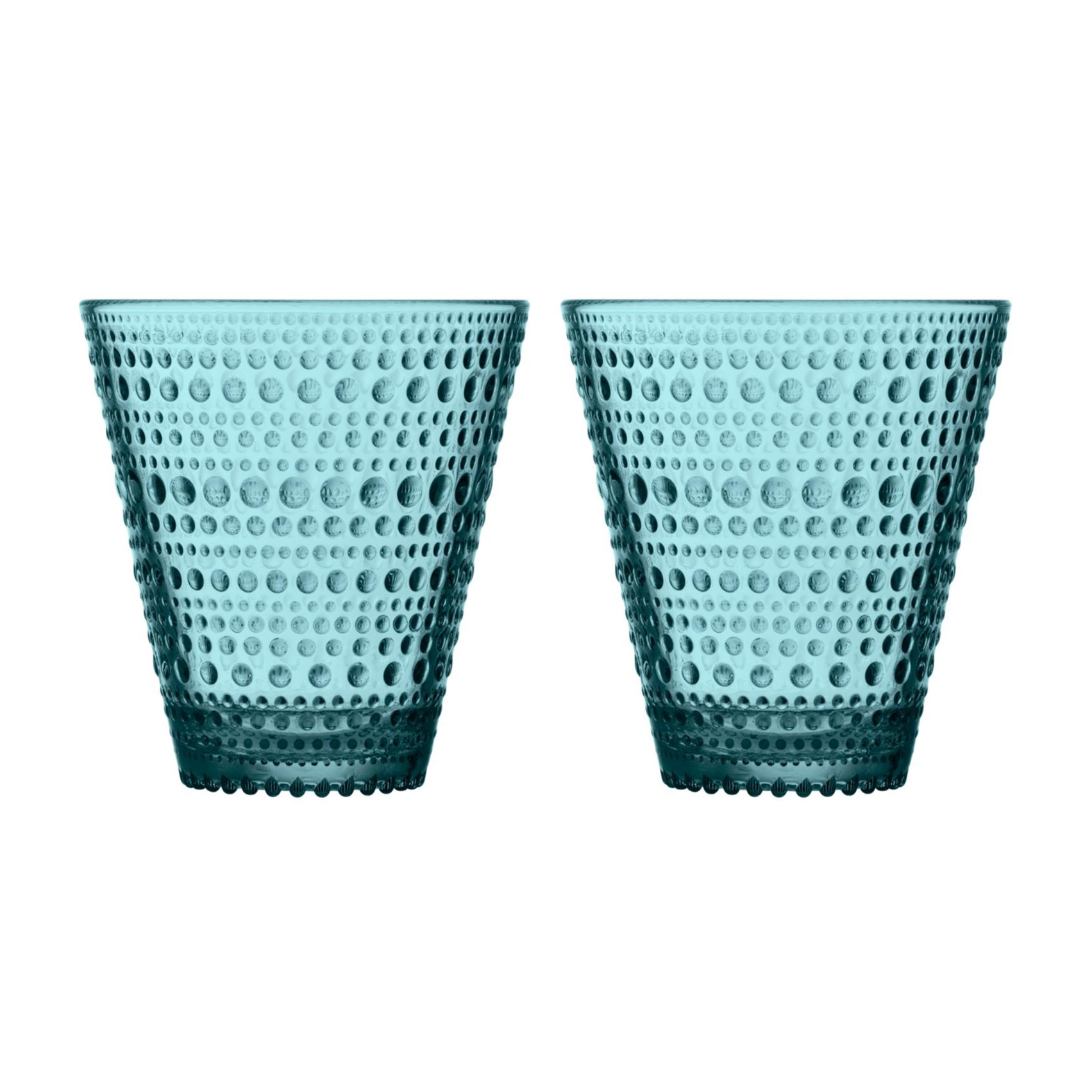 iittala - Kastehelmi Trinkglas 2er Set 0,3L - seeblau/H x Ø 9,7x9cm/spülmaschinenfest von iittala