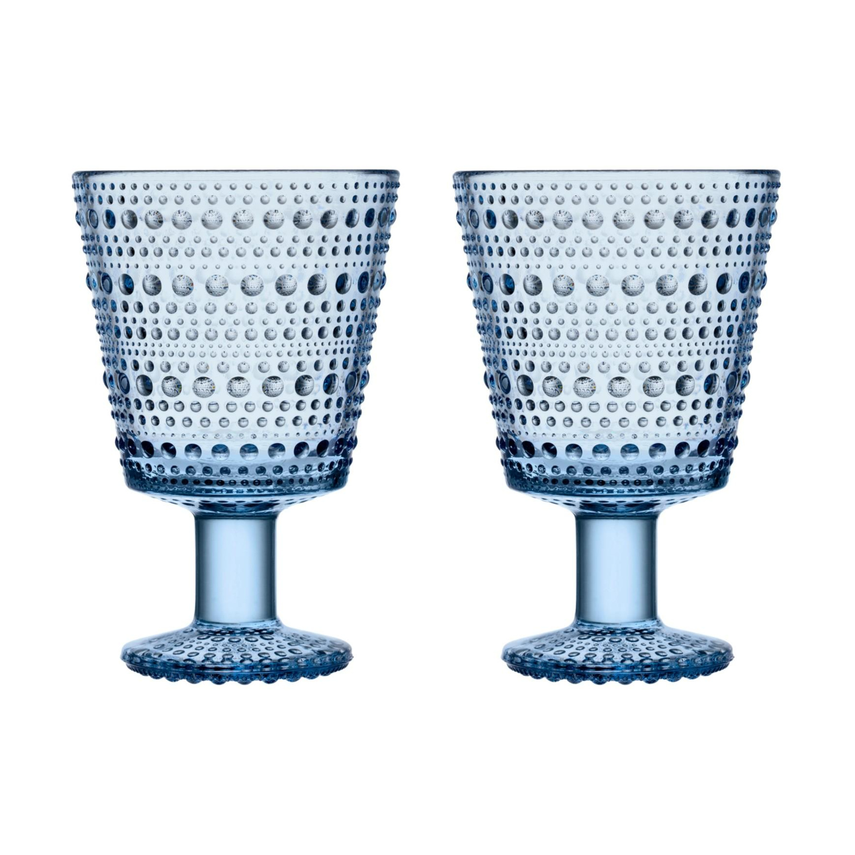 iittala - Kastehelmi Universal Glas 2er Set 26cl - aqua/H x Ø 8,8x7,7cm/spülmaschinenfest von iittala