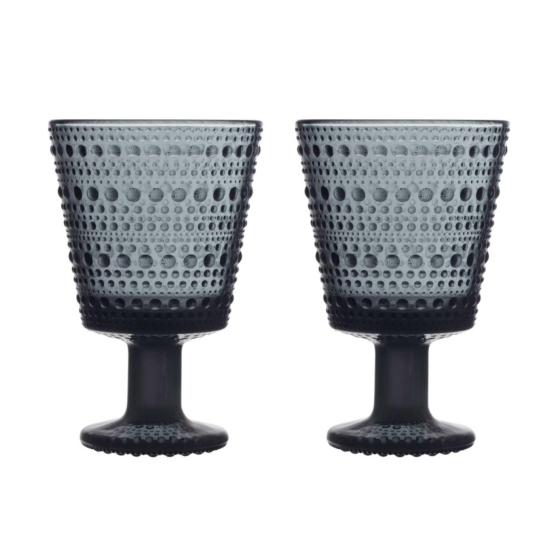 iittala - Kastehelmi Universal Glas 2er Set 26cl - dunkelgrau/H x Ø 8,8x7,7cm/spülmaschinenfest von iittala