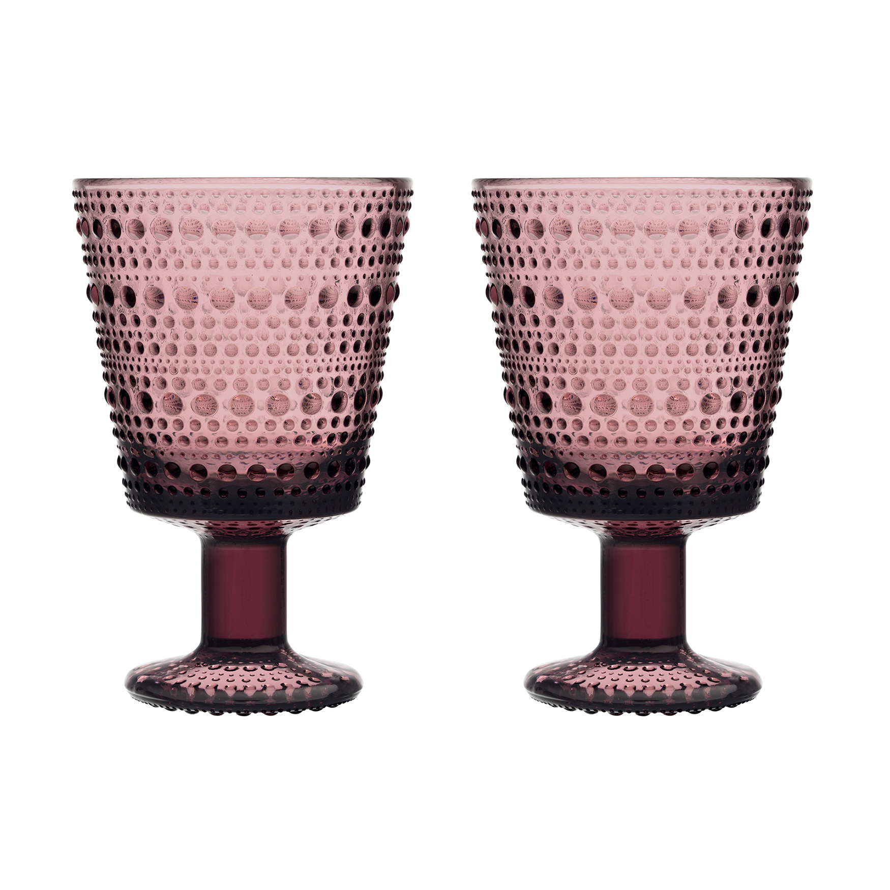 iittala - Kastehelmi Universal Glas 2er Set 26cl - violett/H x Ø 8,8x7,7cm/spülmaschinenfest von iittala