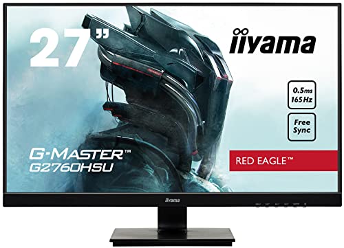 Iiyama G-Master Red Eagle G2760HSU-B3 68,6cm 27" TN LED Gaming Monitor FullHD HDMI DP USB2.0 0,5ms 165Hz FreeSync-Premium HDR 400 schwarz Iiyama G-Master Red Eagle G2760HSU-B3 68,6cm 27" TN LED Gaming Monitor FullHD HDMI DP USB2.0 0,5ms 165Hz FreeSync-Premium HDR 400 schwarz von iiyama
