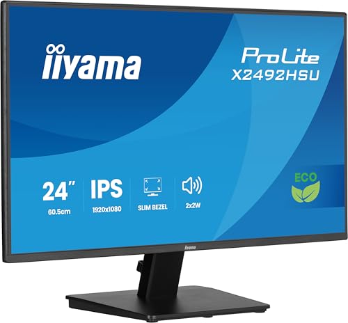 iiyama Prolite X2492HSU-B1 60,5cm 24" IPS LED-Monitor Full-HD 120Hz HDMI DP USB3.2 Slim-Line Adaptive Sync Energieklasse B iiyama Prolite X2492HSU-B1 60,5cm 24" IPS LED-Monitor Full-HD 120Hz HDMI DP USB3.2 Slim-Line Adaptive Sync Energieklasse B von iiyama
