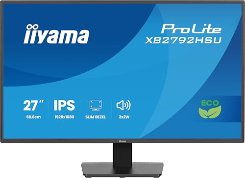 iiyama Prolite X2792HSU-B1 68,6cm 27" IPS LED-Monitor Full-HD 120Hz HDMI DP USB3.2 Slim-Line Adaptive Sync Energieklasse B iiyama Prolite X2792HSU-B1 68,6cm 27" IPS LED-Monitor Full-HD 120Hz HDMI DP USB3.2 Slim-Line Adaptive Sync Energieklasse B von iiyama