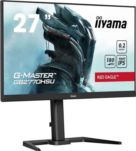 iiyama G-Master GB2770HSU-B6 27" Fast IPS FullHD 180Hz 0.2ms USB-A Altavoces Altura Ajustable von iiyama