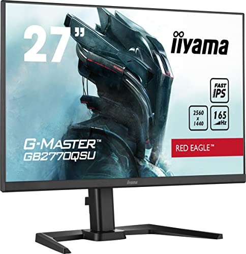 iiyama G-Master Red Eagle GB2770QSU-B5 68,5cm 27" Fast-IPS LED Gaming Monitor WQHD HDMI DP USB3.0 0,5ms 165Hz FreeSync-Premium-Pro von iiyama