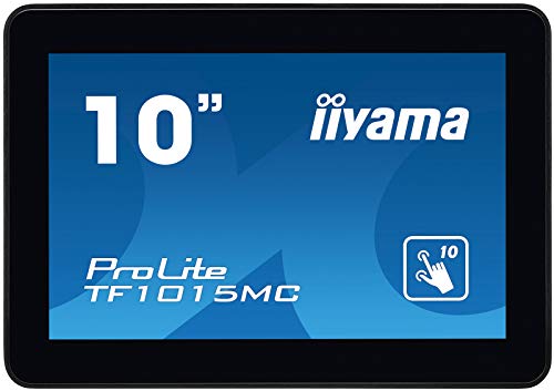 iiyama ProLite TF1015MC-B2 25, 7cm 10,1" VA LED-Monitor WXGA Open Frame 10 Punkt Multitouch kapazitiv VGA HDMI DP IP65 Touch-durch-Glas Ant-Fingerprint schwarz von iiyama