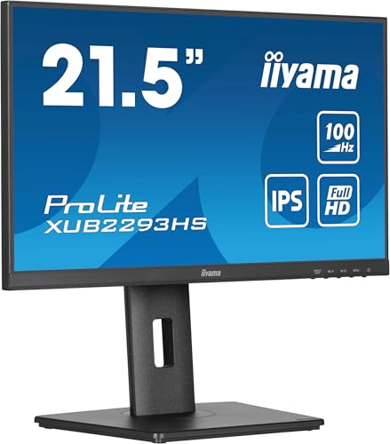 iiyama Prolite XUB2293HS-B6 21.5" IPS FullHD 100Hz Altavoces Altura Ajustable von iiyama