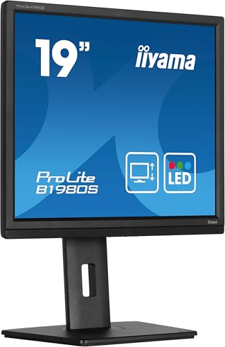 iiyama Prolite B1980S-B1 48cm 19" LED-Monitor SXGA HDMI DP Höhenverstellung Pivot schwarz von iiyama